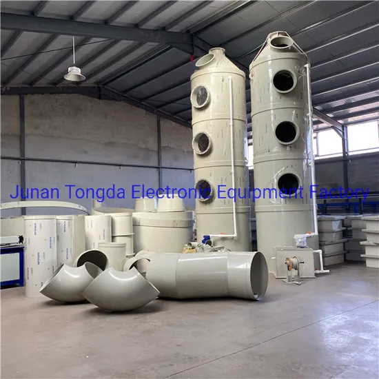 Tongda11 Gas Treatment Tower Exhaust Tower Waste Gas Exhaust Treatment with Electroplating Machine 